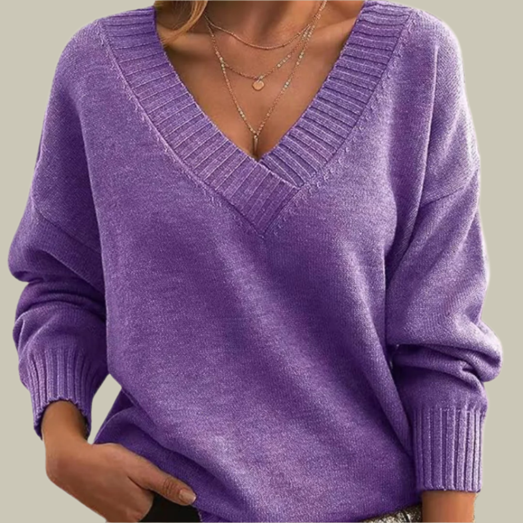 Serena - Cashmere V-Neck Sweater