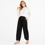 Wide Leg Cotton Linen Harem Trousers
