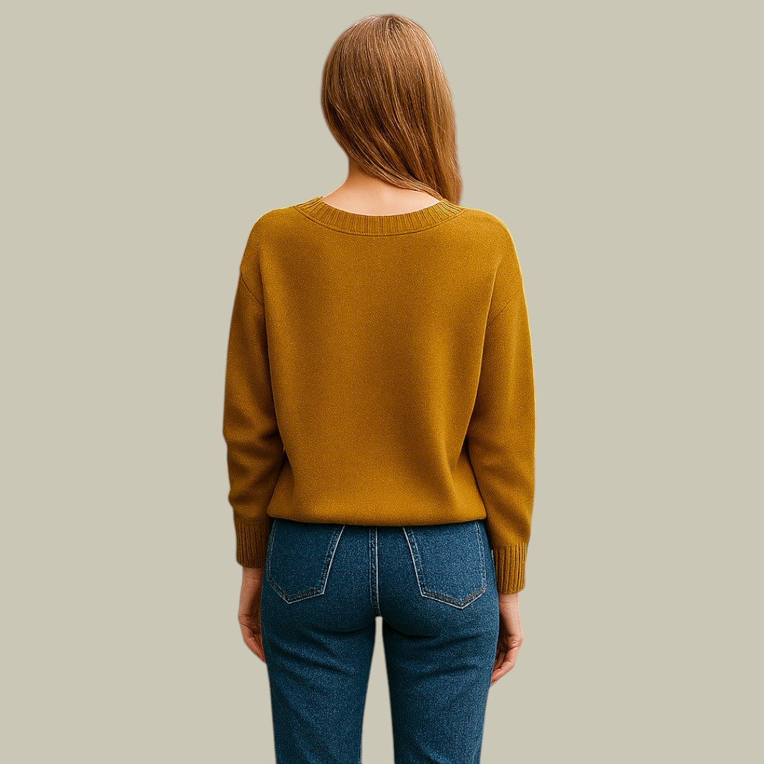 Serena - Cashmere V-Neck Sweater