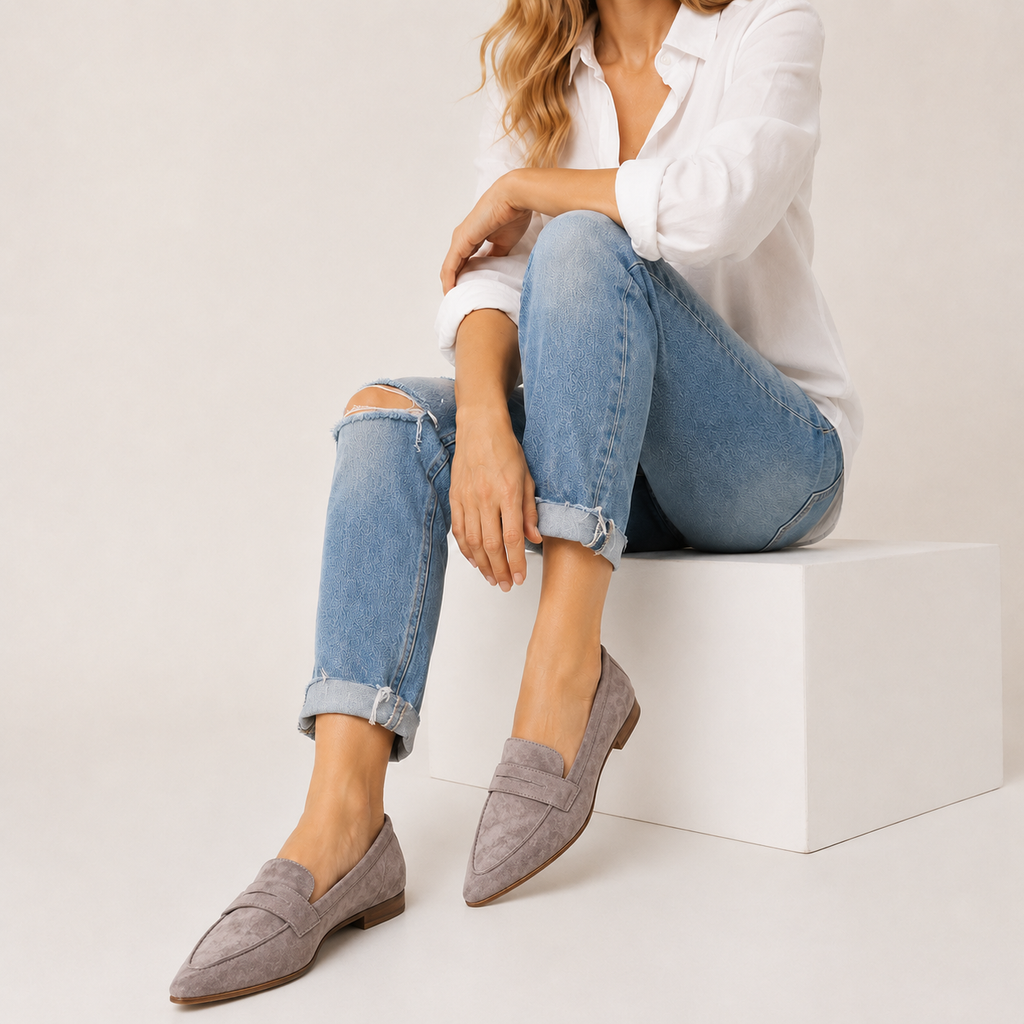 Pointed Toe Loafer Flats