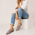 Pointed Toe Loafer Flats