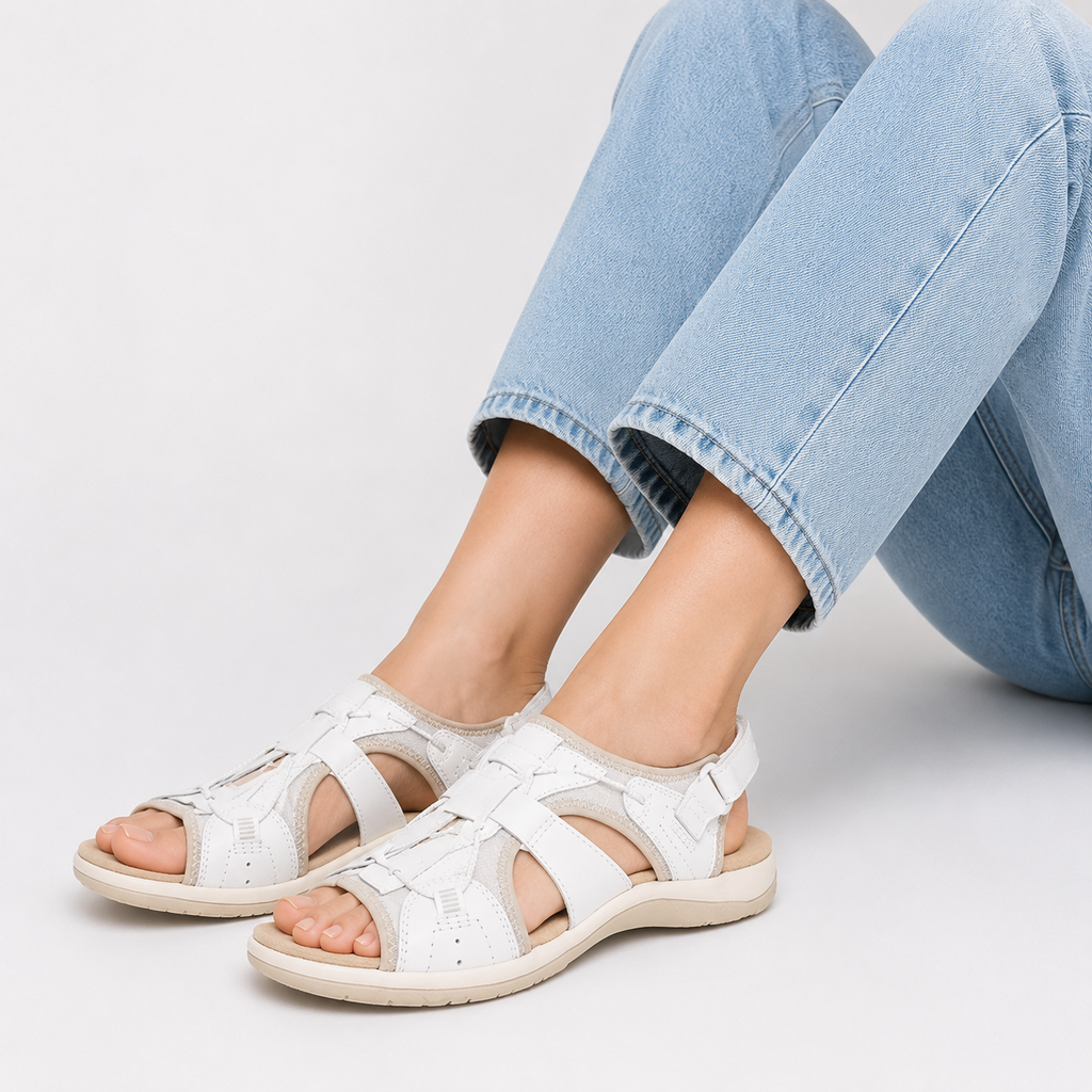 Open Toe Flat Sandals