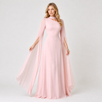 Cape Sleeve Cut-Out Maxi Dress
