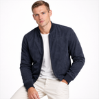 Suede Zip-Up Casual Jacket