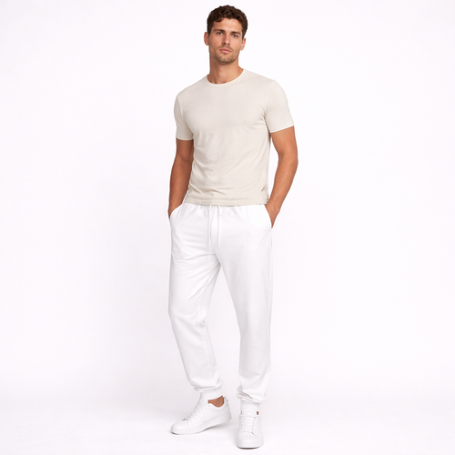 Cotton Linen Drawstring Joggers
