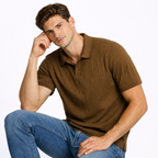 Slim-Fit Knit Polo Shirt