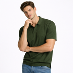 Slim-Fit Knit Polo Shirt