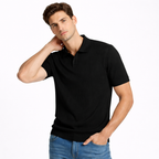 Slim-Fit Knit Polo Shirt