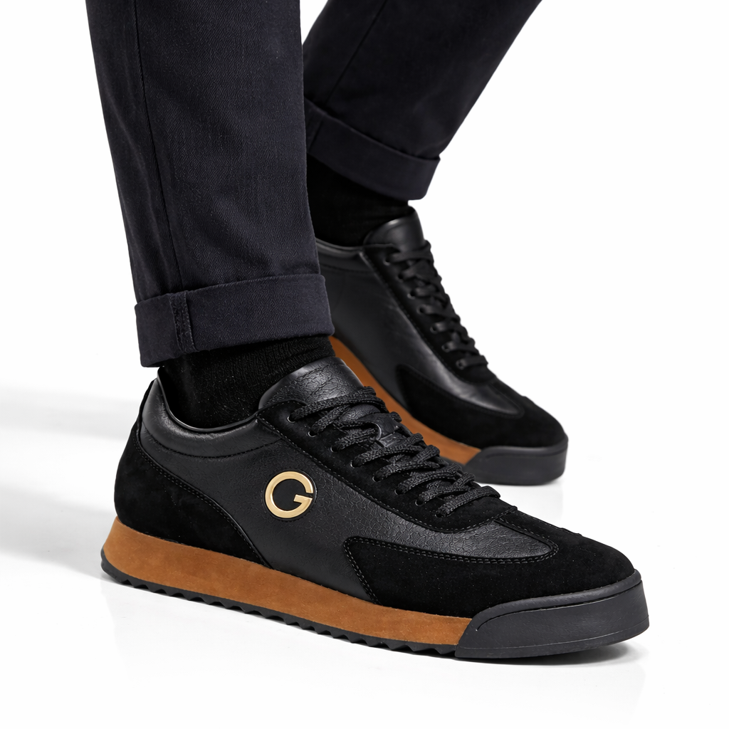 Retro Casual Leather Sneakers