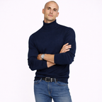 Turtleneck Knit Pullover Sweater