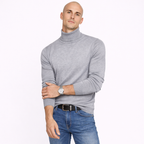 Turtleneck Knit Pullover Sweater