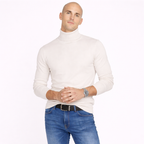 Turtleneck Knit Pullover Sweater