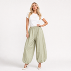 Wide Leg Lantern Trousers
