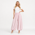 Wide Leg Lantern Trousers