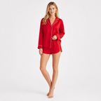 Linen Blend Shirt and Shorts Set