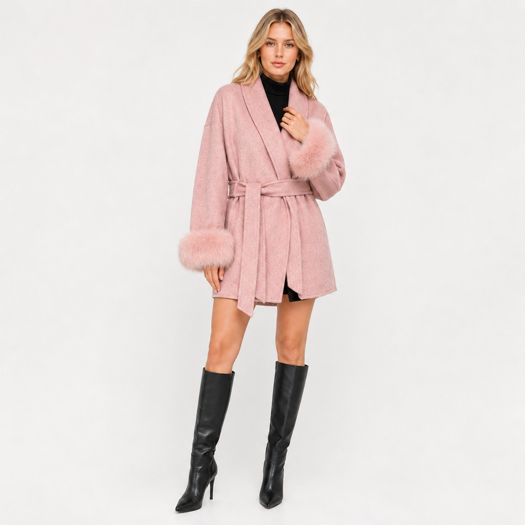 Double Sided Wool Blend Overcoat