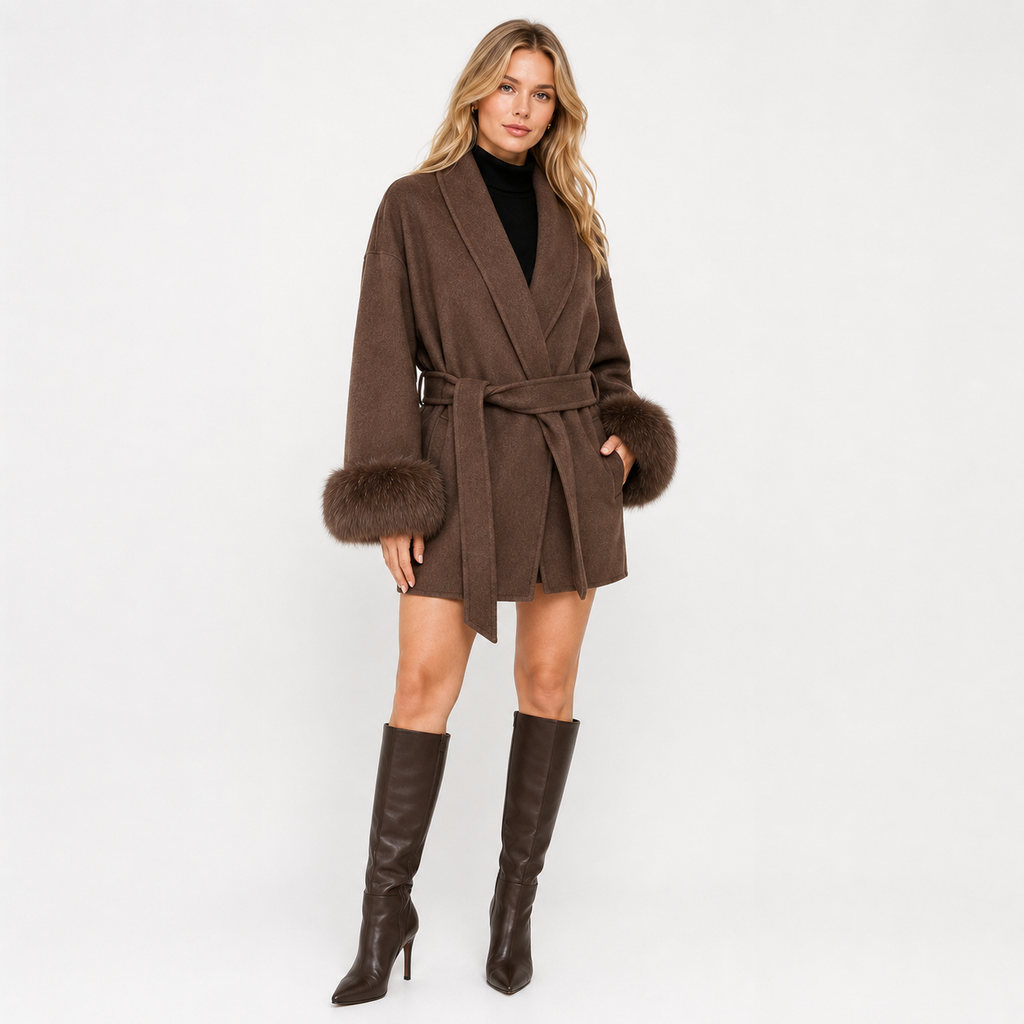 Double Sided Wool Blend Overcoat