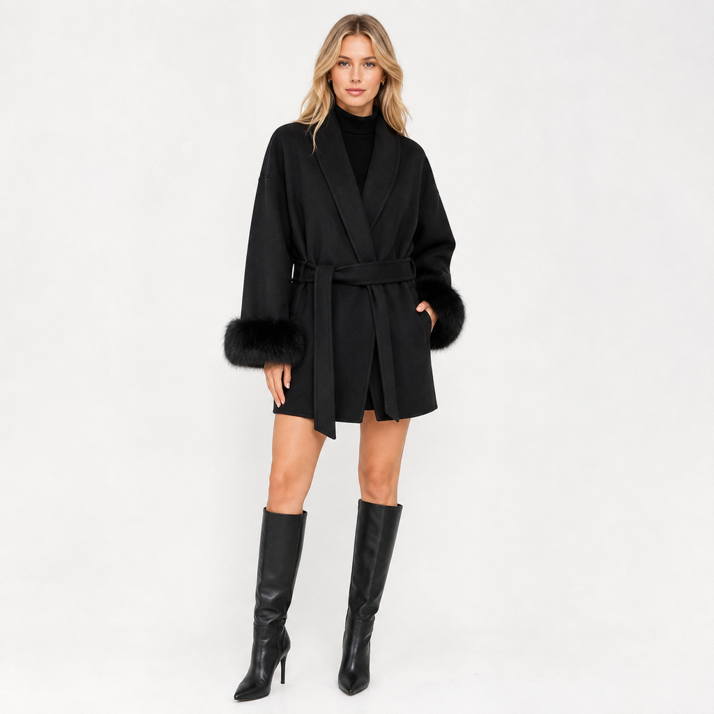 Double Sided Wool Blend Overcoat