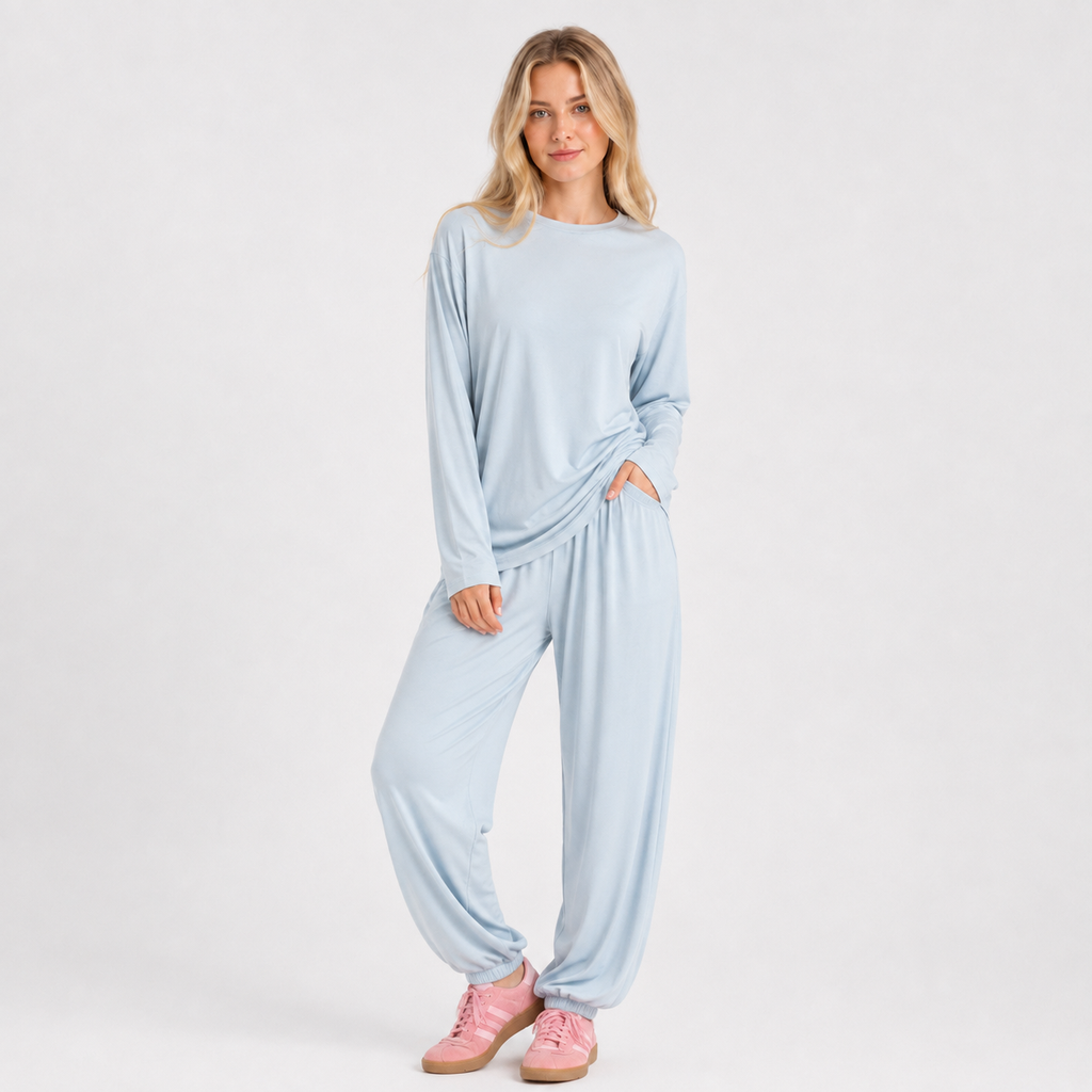 Knit Top and Trouser Set