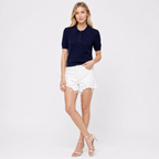 Lapel Collar Knit Top