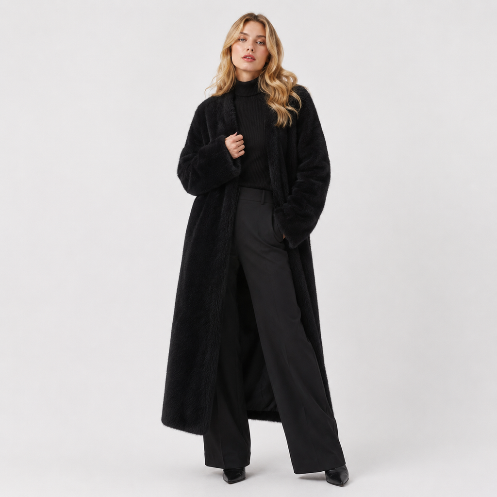 Fluffy Long Cardigan