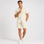 Waffle Shirt and Shorts Set