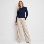 Ribbed Knit Button Cardigan