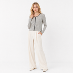 Fine Knit Linen Blend Cardigan