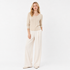 Fine Knit Linen Blend Cardigan