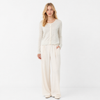 Fine Knit Linen Blend Cardigan