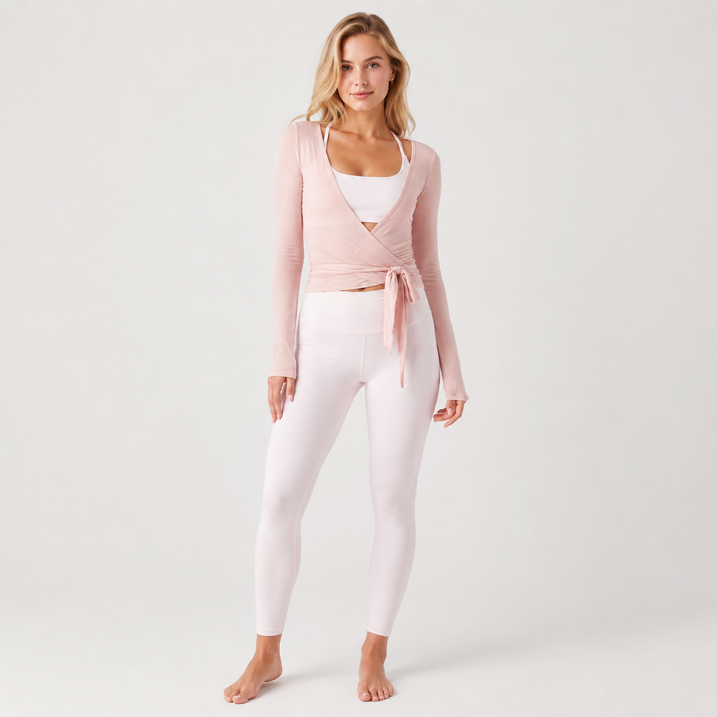 Cross Wrap Tie Yoga Crop Top