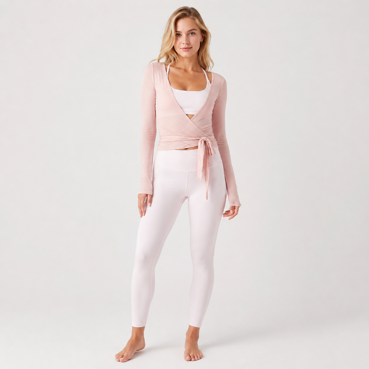 Cross Wrap Tie Yoga Crop Top