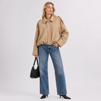 Textured Brushed Bomber Jacket