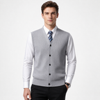 V-Neck Knit Sweater Vest