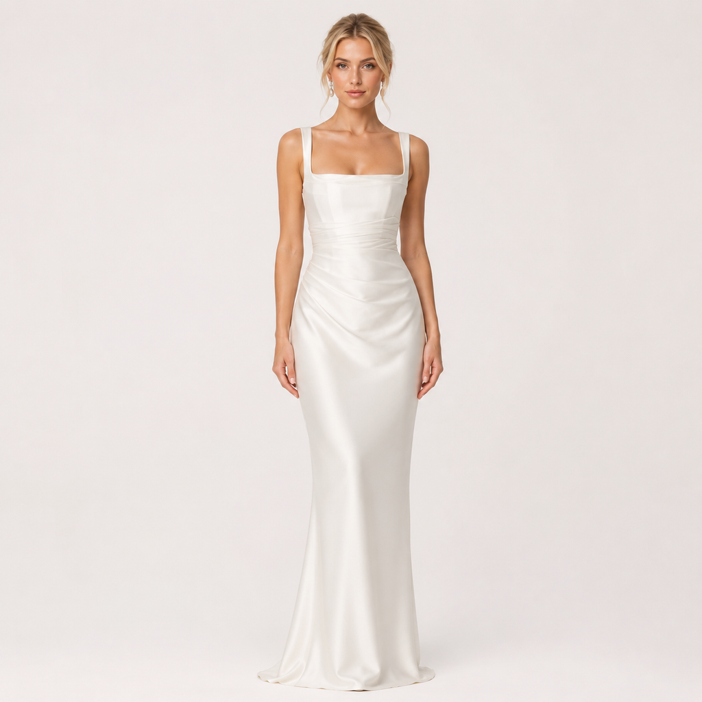 Off-Shoulder Sleeveless Maxi Dress