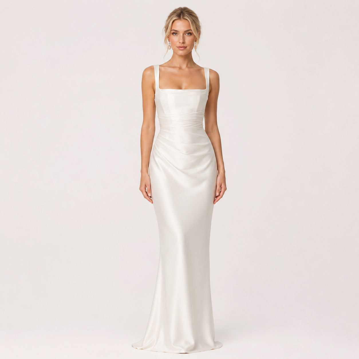 Off-Shoulder Sleeveless Maxi Dress