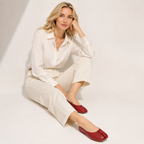 Bow Split-Toe Flat Mules