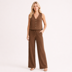 Tank Top and Wide Leg Trouser Set