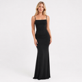 Backless Satin Slip Maxi Dress