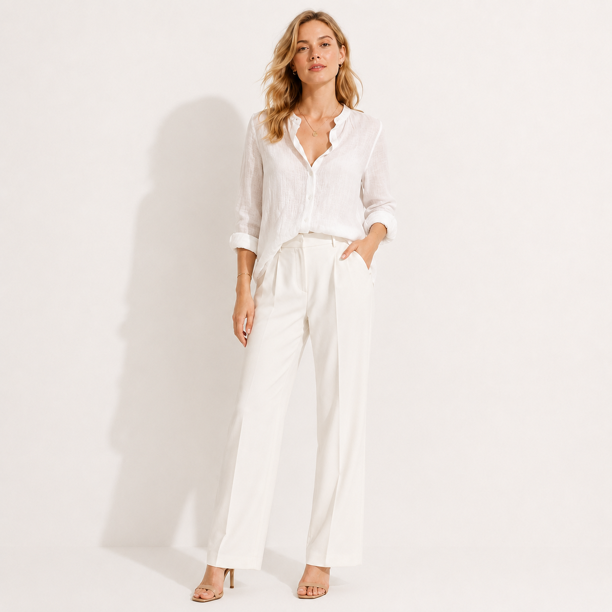 Lapel Collar Button Through Shirt