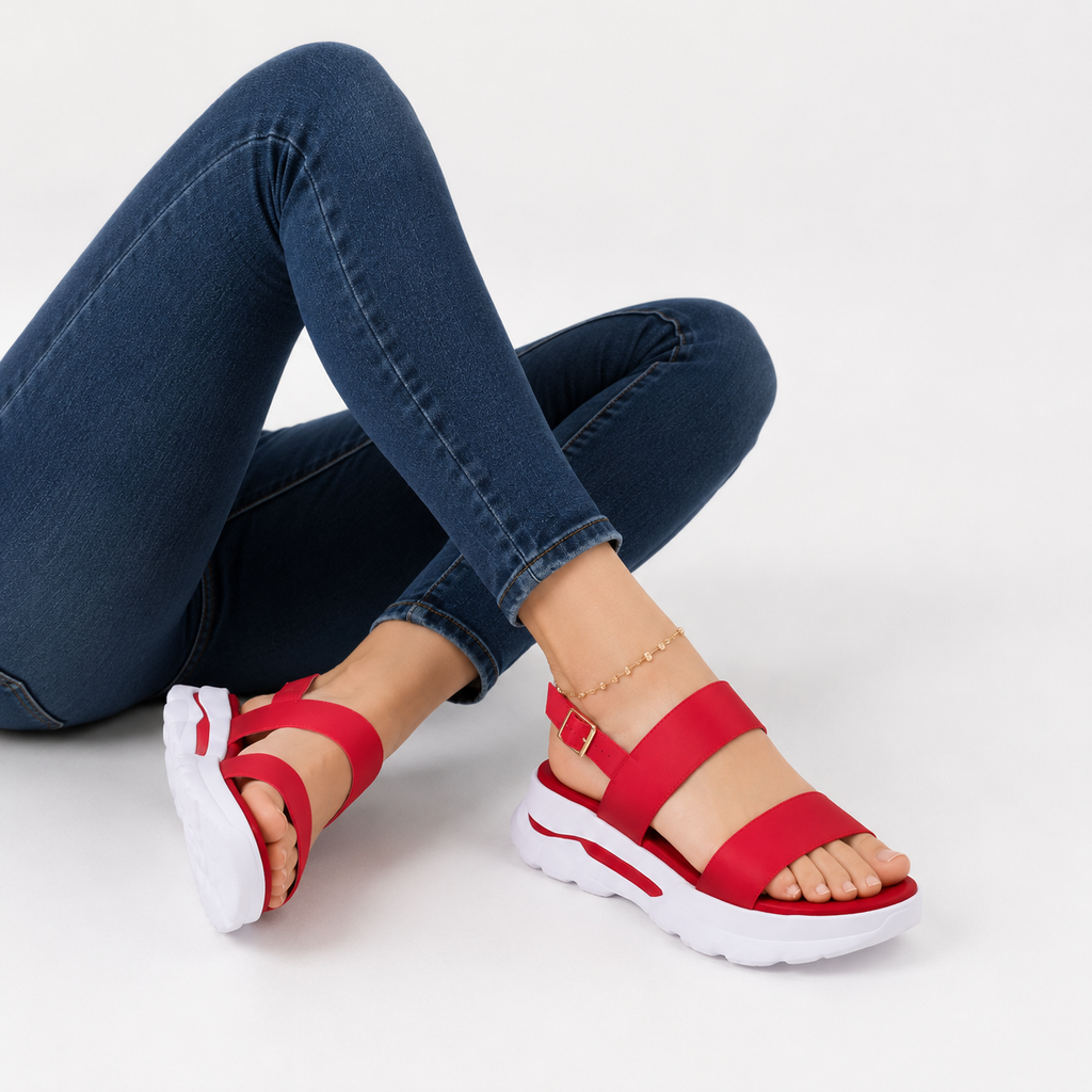 Low Platform Wedge Sandals