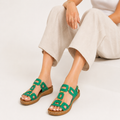 Roman Strap Open Toe Wedge Sandals