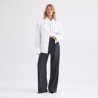 Puff Sleeve Single Breasted Blouse