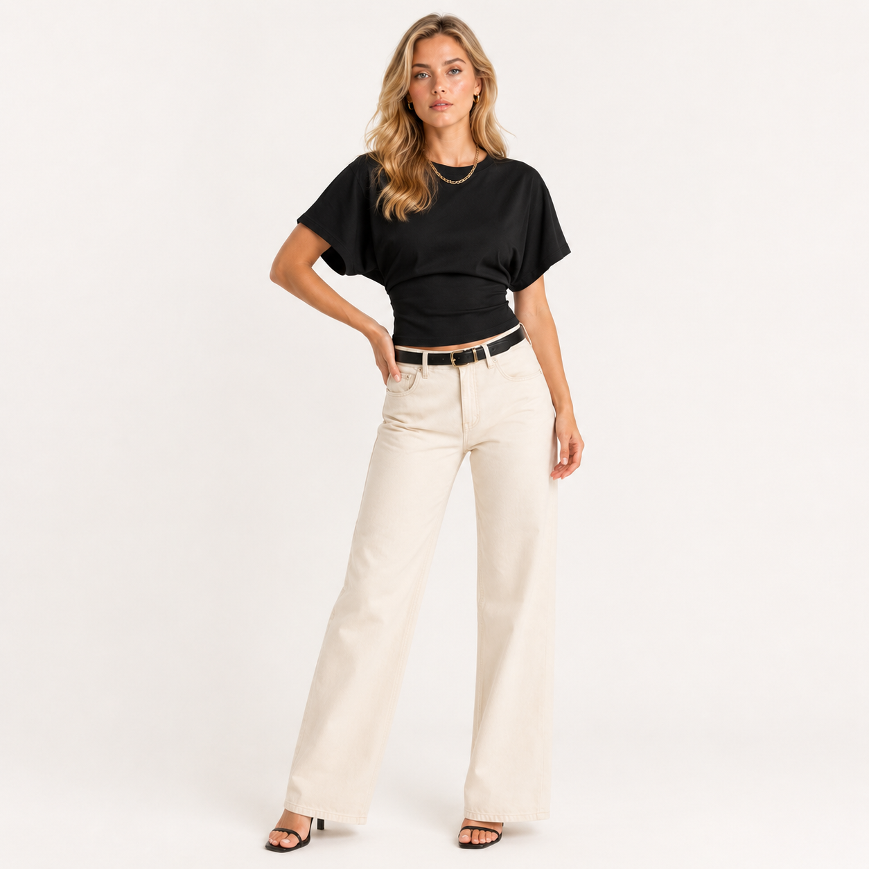 O-Neck Cropped Corset Top