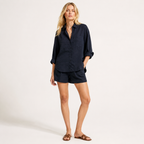 Long Sleeve Shirt and Shorts Set