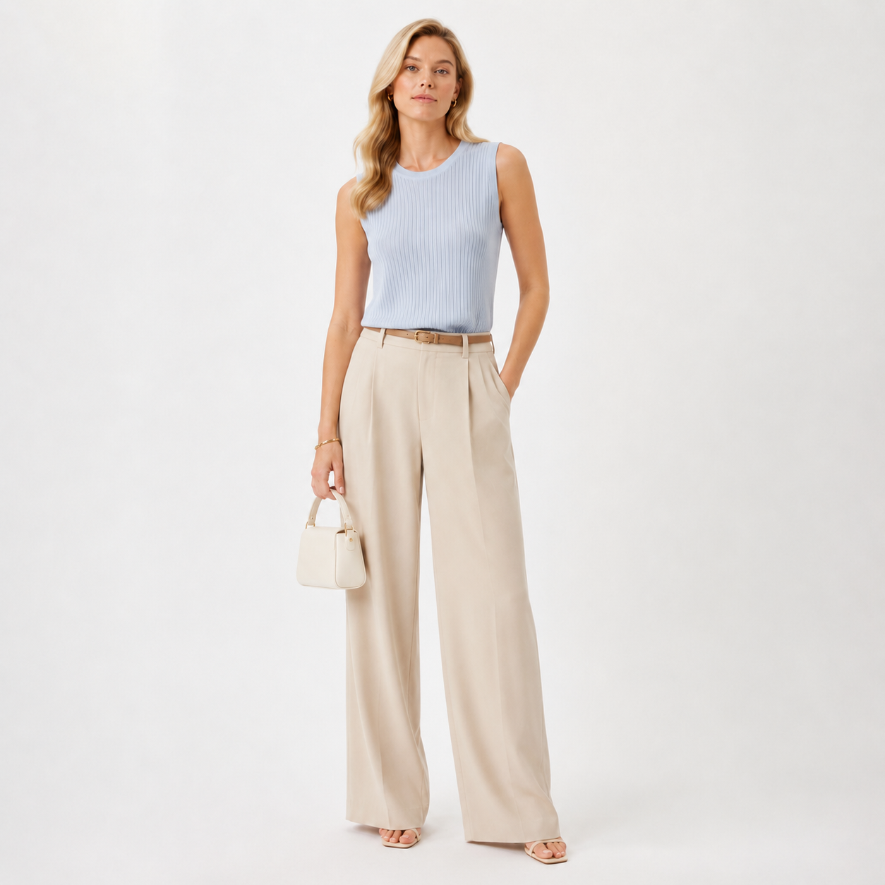 Sleeveless Knitted Vest Top