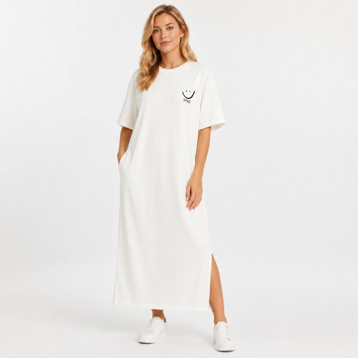 Short Sleeve Loose T-Shirt Dress