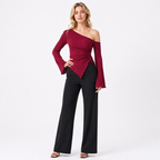 Off-Shoulder Long Sleeve Top