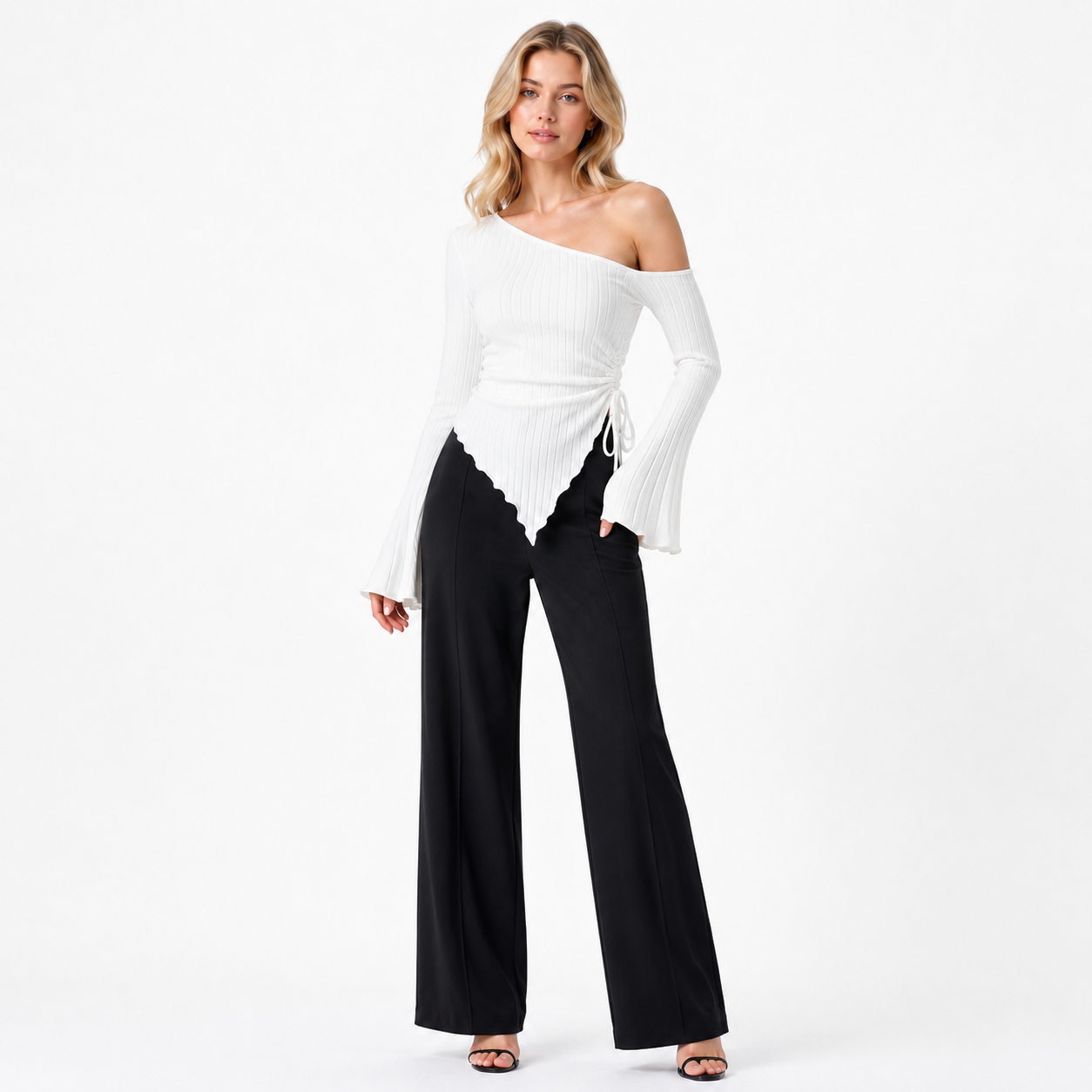 Off-Shoulder Long Sleeve Top