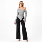 Off-Shoulder Long Sleeve Top